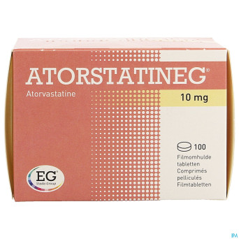 Atorvastatine eurogenerics 10mg comp pell 100