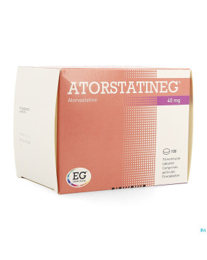 Atorstatineg 40 mg comp pell 100