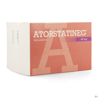 Atorstatineg 40 mg comp pell 100