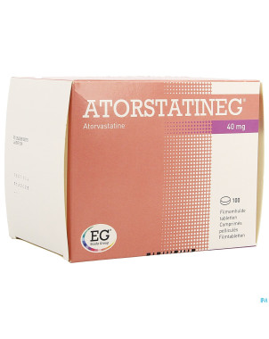 Atorstatineg 40 mg comp pell 100