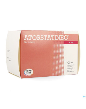 Atorstatineg 80 mg comp pell 100
