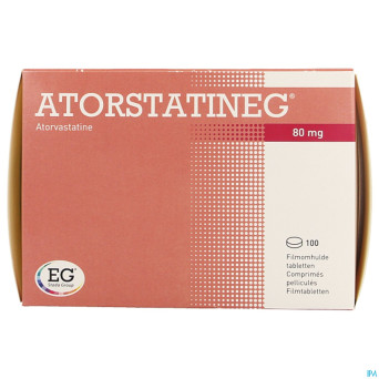 Atorstatineg 80 mg comp pell 100