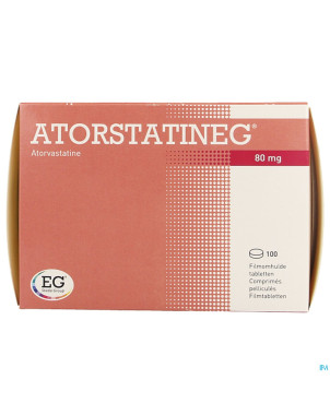 Atorstatineg 80 mg comp pell 100