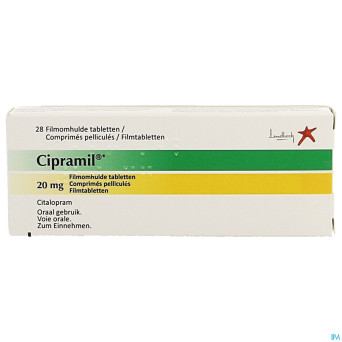 Cipramil impexeco comp pell  28 x 20 mg pip