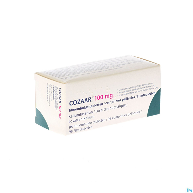 Cozaar impexeco comp pell 98 x 100mg pip