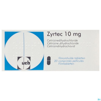 Zyrtec impexeco comp pell 20 x  10mg pip
