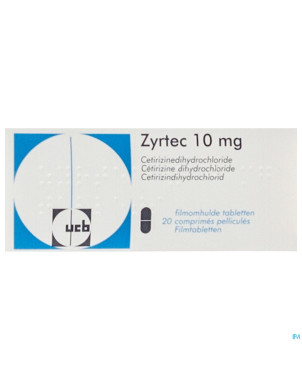 Zyrtec impexeco comp pell 20 x  10mg pip