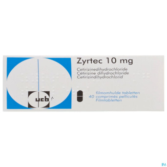 Zyrtec impexeco comp pell 40 x  10mg pip