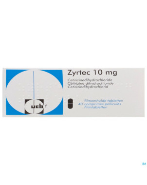 Zyrtec impexeco comp pell 40 x  10mg pip