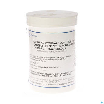 Creme cetomacrogol non tamponnee    500g abc