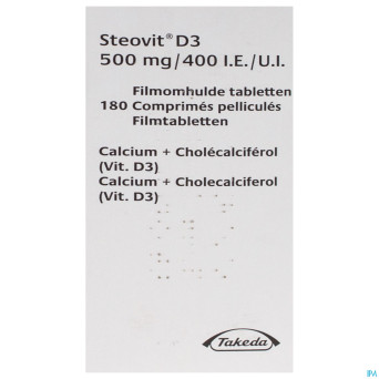 Steovit d3  500mg/400ui comp 180