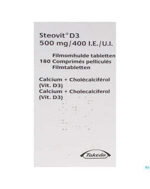 Steovit d3  500mg/400ui comp 180