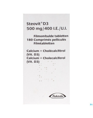 Steovit d3  500mg/400ui comp 180