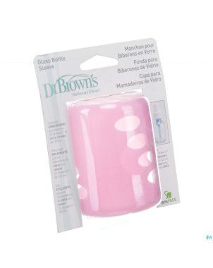 Dr brown manchon rose pr biber verre 120ml 1 escos