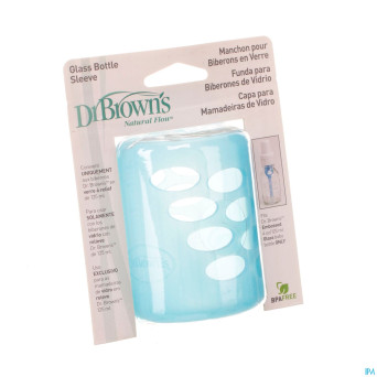 Dr brown manchon bleu pr biber verre 120ml 1 escos