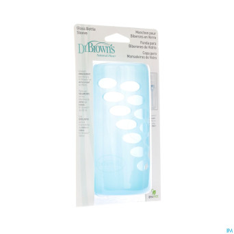 Dr brown manchon bleu pr biber verre 240ml 1 escos