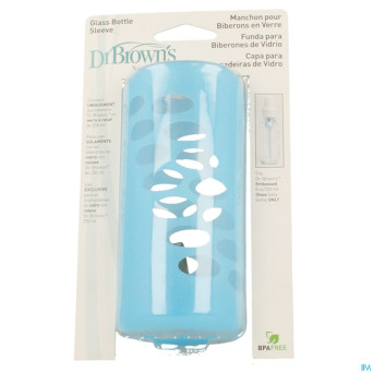 Dr brown manchon bleu pr biber verre 240ml 1 escos