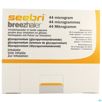 Seebri breezhaler 44 mcg pulv inhal caps 90 ud