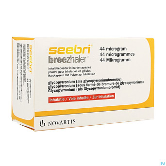 Seebri breezhaler 44 mcg pulv inhal caps 30 ud