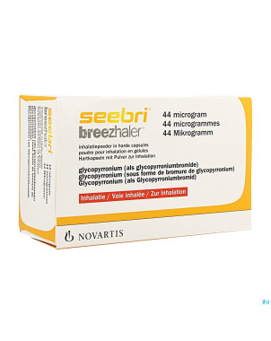 Seebri breezhaler 44 mcg pulv inhal caps 30 ud