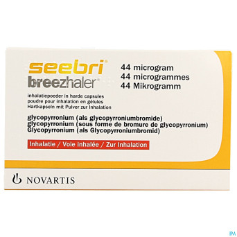 Seebri breezhaler 44 mcg pulv inhal caps 30 ud
