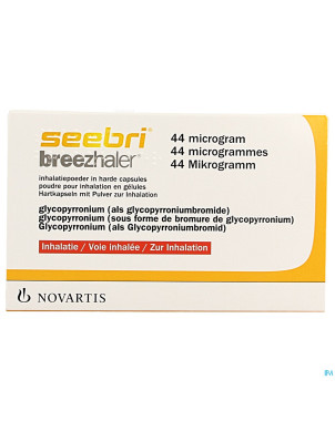 Seebri breezhaler 44 mcg pulv inhal caps 30 ud