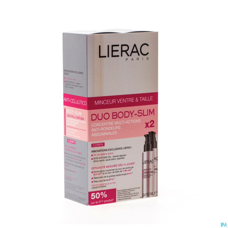 Lierac bodyslim ventre&taille duo fl 2x100ml