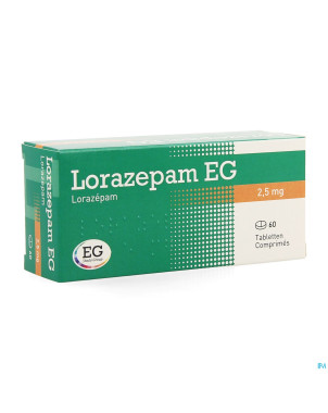 Lorazepam eg comp 60x2,5mg