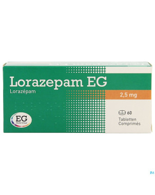 Lorazepam eg comp 60x2,5mg