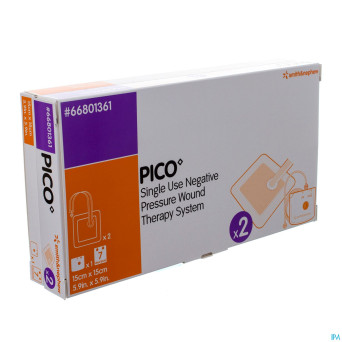 Pico cp sterile silicone    15x15cm 1x2 66801361