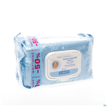 Klorane bb lingettes duo 2x70