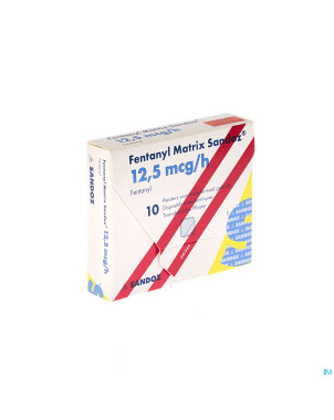 Fentanyl matrix sandoz 12,5 mcg empl transderm 10