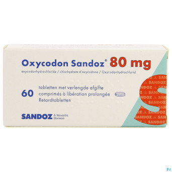 Oxycodon 80mg sandoz lib.prolongee  60