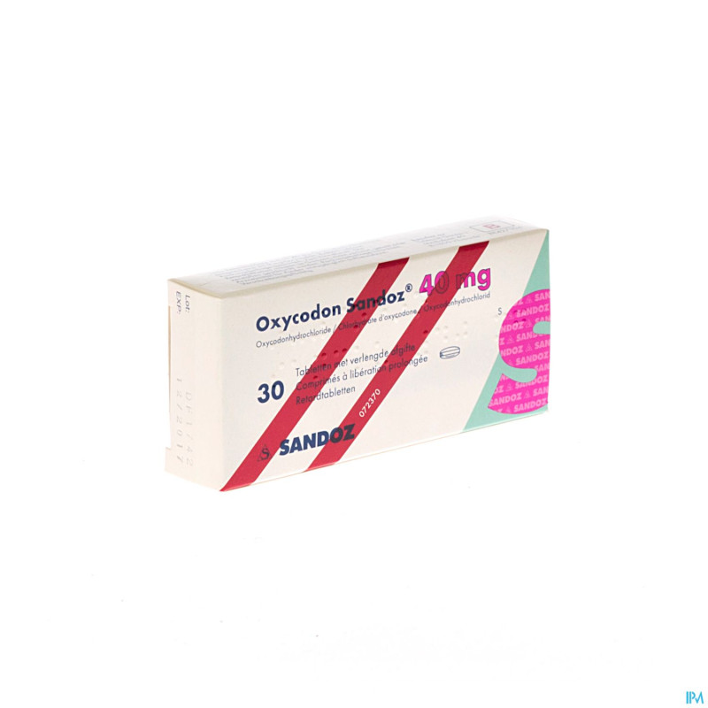 Oxycodon 40mg sandoz lib.prolongee  30