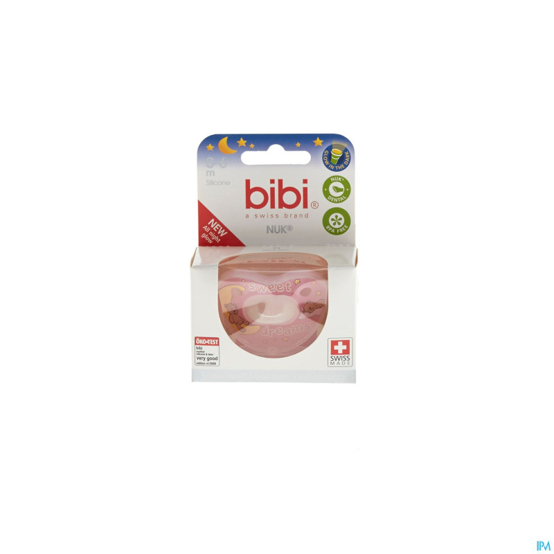 Bibi sucette dental dodo glow girl 1d