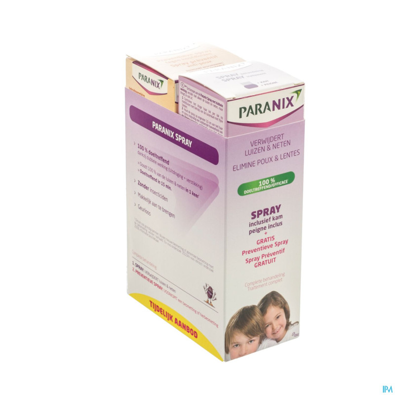 Paranix duo spray+peigne+ after shampoo