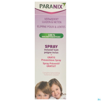 Paranix duo spray+peigne+ after shampoo