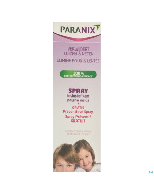 Paranix duo spray+peigne+ after shampoo