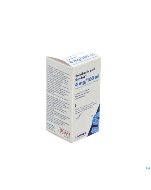 Zoledronic sandoz 4mg/100ml 1fl inj conc sol infus