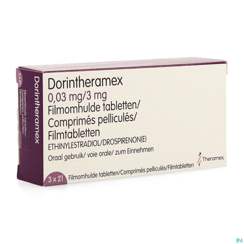 Dorin theramex 3,00mg/0,03mg comp pell  3 x 21