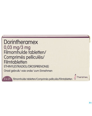 Dorin theramex 3,00mg/0,03mg comp pell  3 x 21