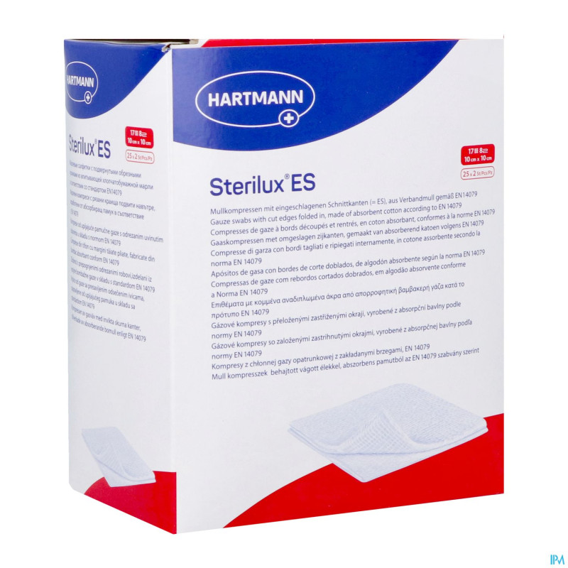 Sterilux es cp ster  8pl 10,0x10,0cm 25x 2 4185574