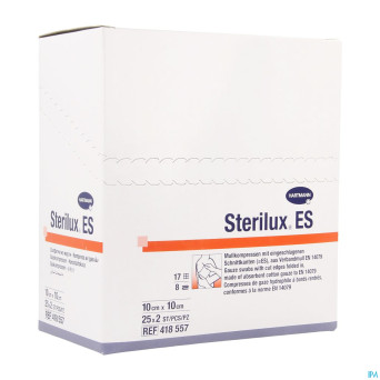 Sterilux es cp ster  8pl 10,0x10,0cm 25x 2 4185574