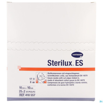Sterilux es cp ster  8pl 10,0x10,0cm 25x 2 4185574