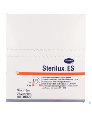 Sterilux es cp ster  8pl 10,0x10,0cm 25x 2 4185574