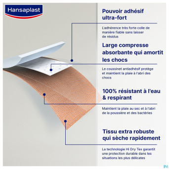 Hansaplast extra strong waterproof strips 16