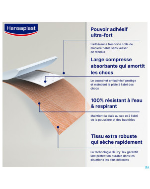 Hansaplast extra strong waterproof strips 16