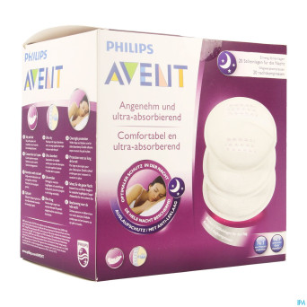 Avent coussints allaitement jetables nuit 20