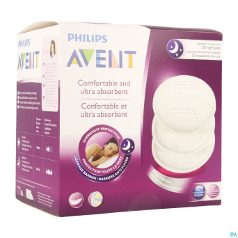 Avent coussints allaitement jetables nuit 20