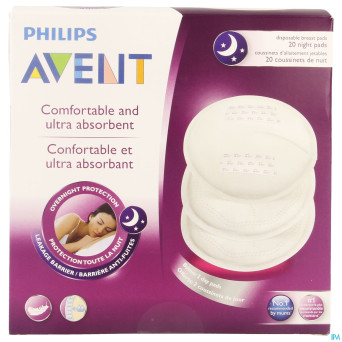 Avent coussints allaitement jetables nuit 20